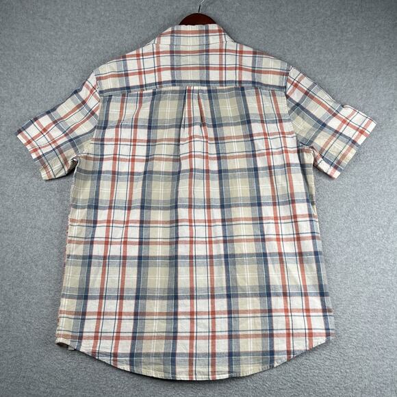 Chaps Seacoast Wash Shirt Large Colorful Plaid Button Up Short Sleeve New NWT - Picture 7 of 10